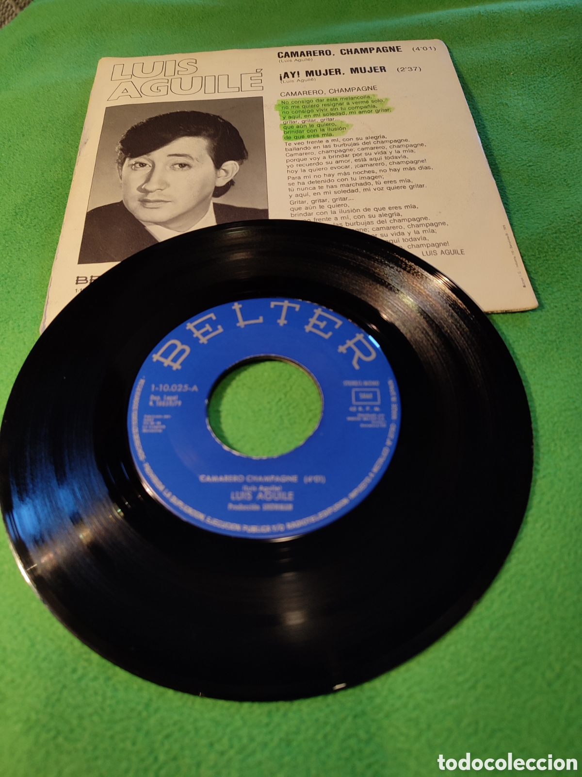 Discos de vinilo: Luis Aguil&eacute; - Camarero champagne - Foto 2