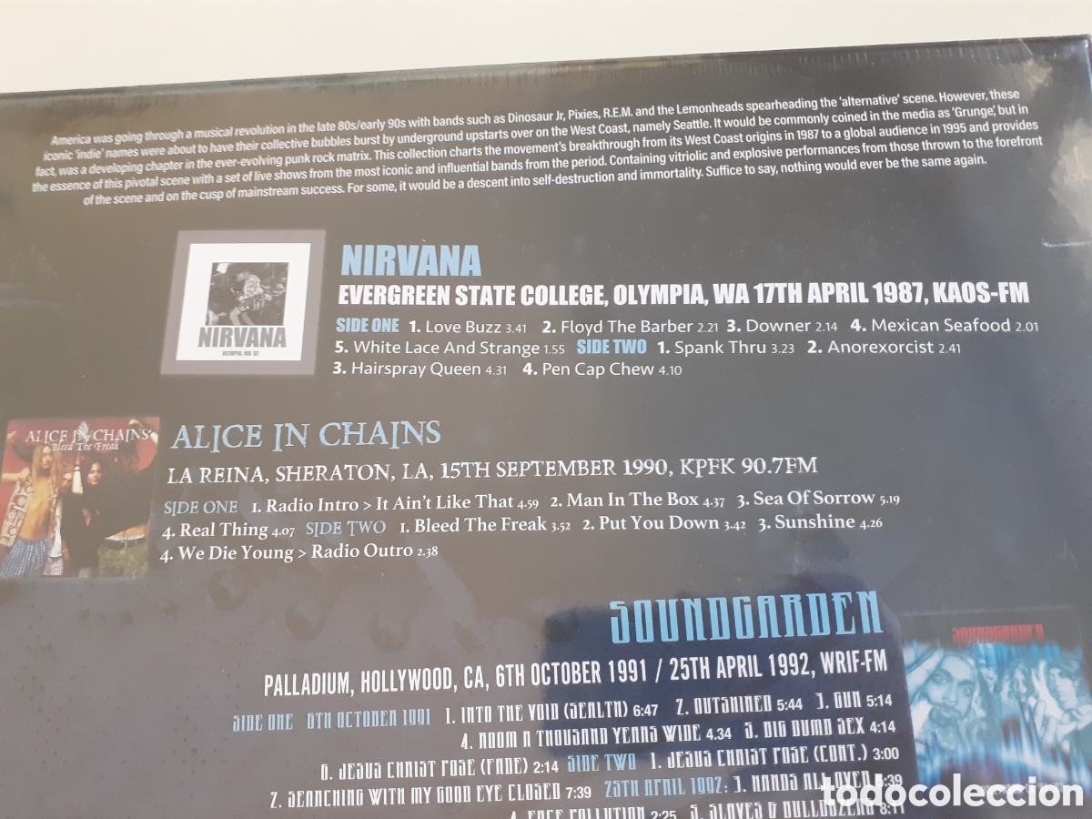 Discos de vinilo: Live grunge, 5LPs: Nirvana, Soundgarden... - Foto 4