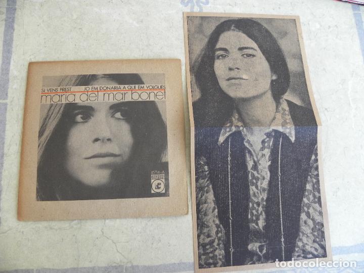 Discos de vinilo: MARIA DEL MAR BONET -SI VENS PREST -SINGLE 1969 - Foto 4