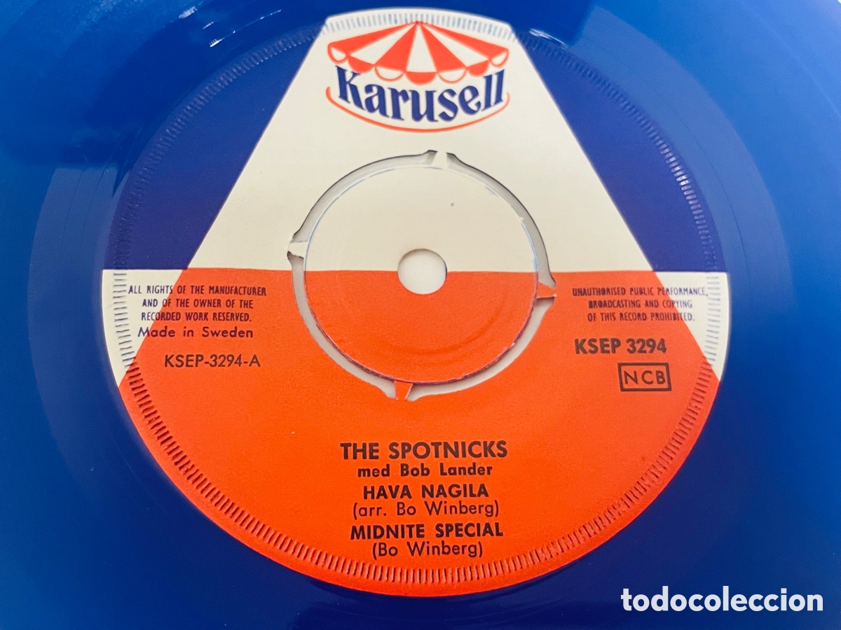 Discos de vinilo: The Spotnicks Blue Vinyl - Foto 3