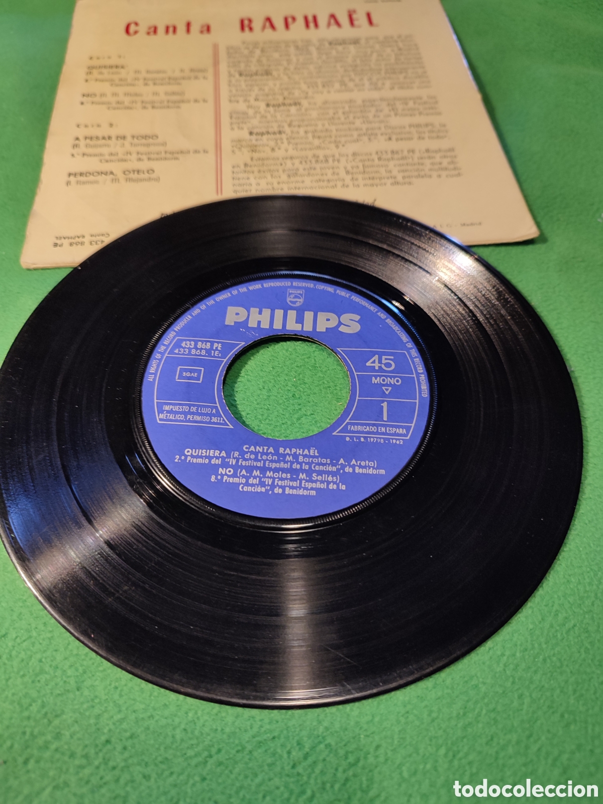 Discos de vinilo: Raphael - Quisiera+ 3 - Foto 2