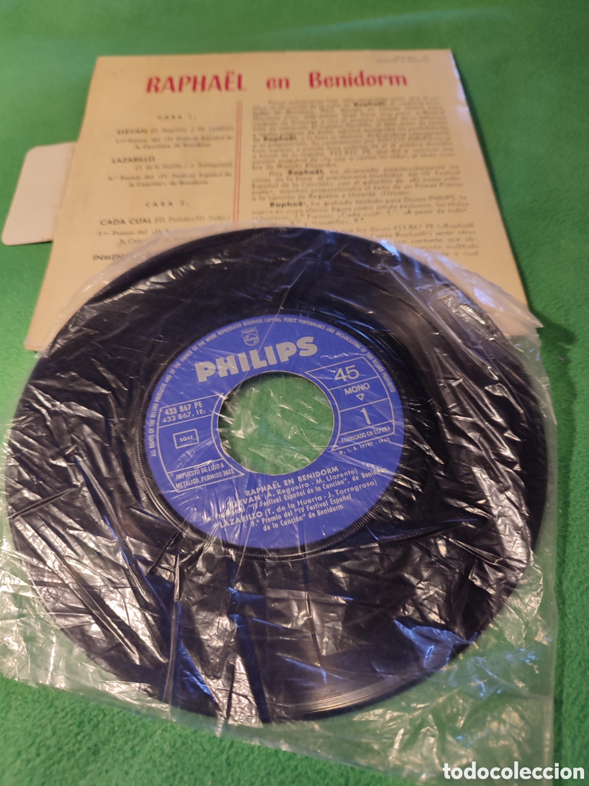 Discos de vinilo: Raphael - Llevan+ 3 - Foto 2