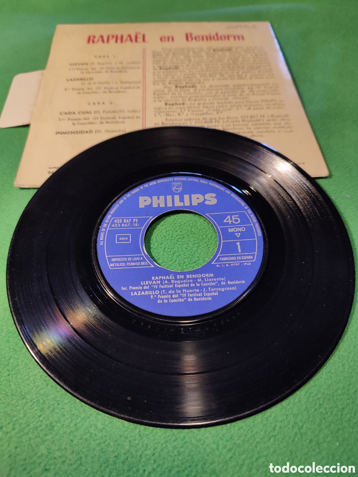 Discos de vinilo: Raphael - Llevan+ 3 - Foto 3