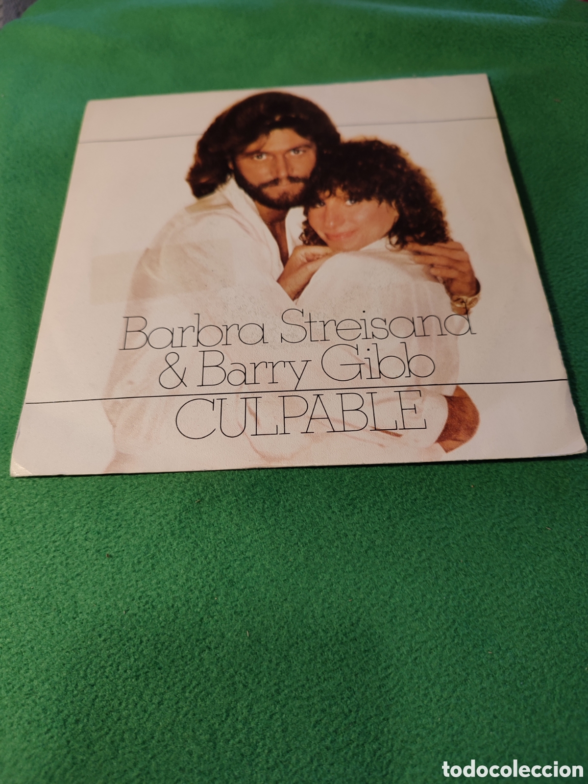Discos de vinilo: Barbra Streisand y Barry Gibb - Culpable - Foto 1