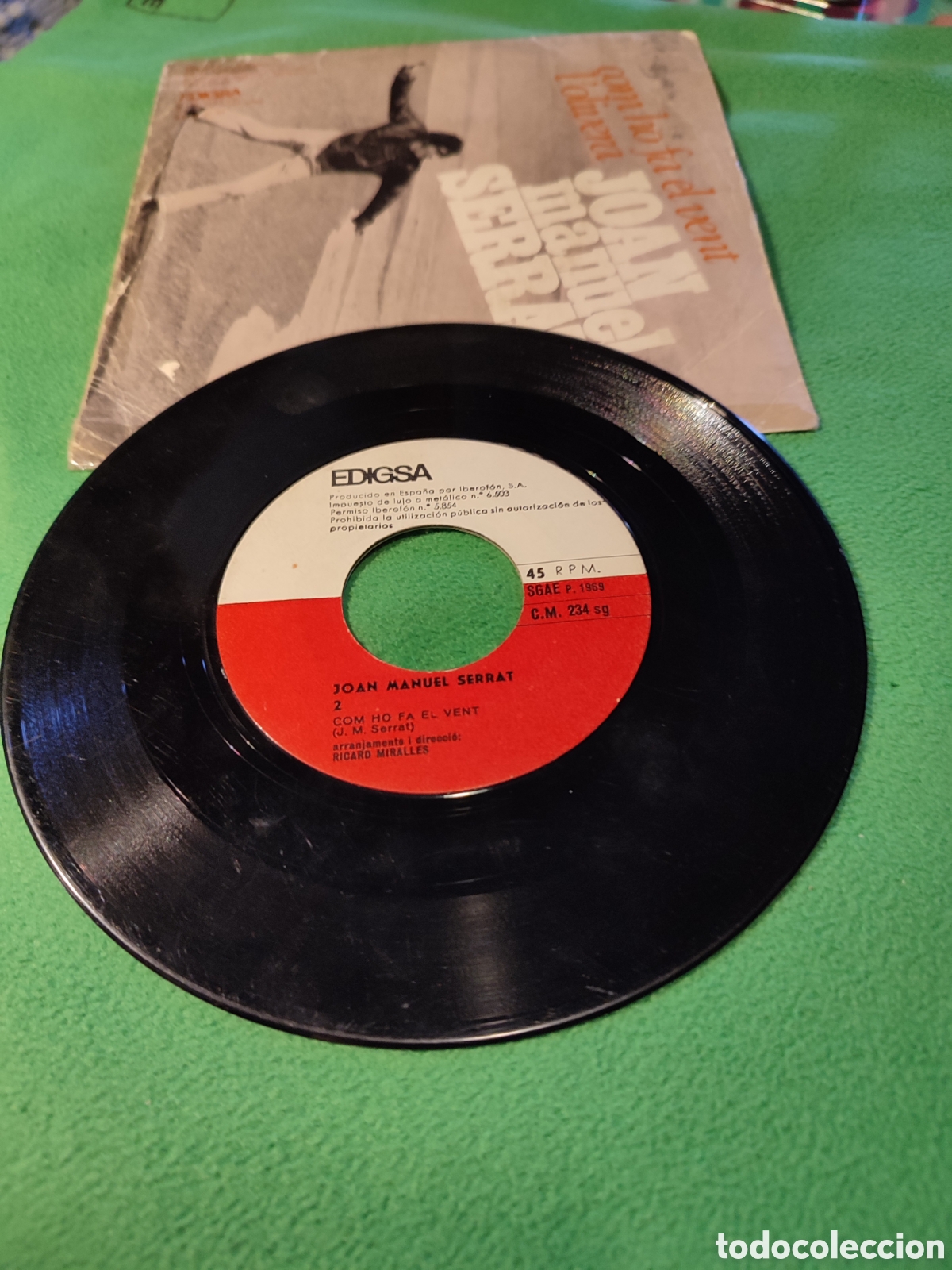 Discos de vinilo: Joan Manuel Serrat - Com ho fa el vent - Foto 2