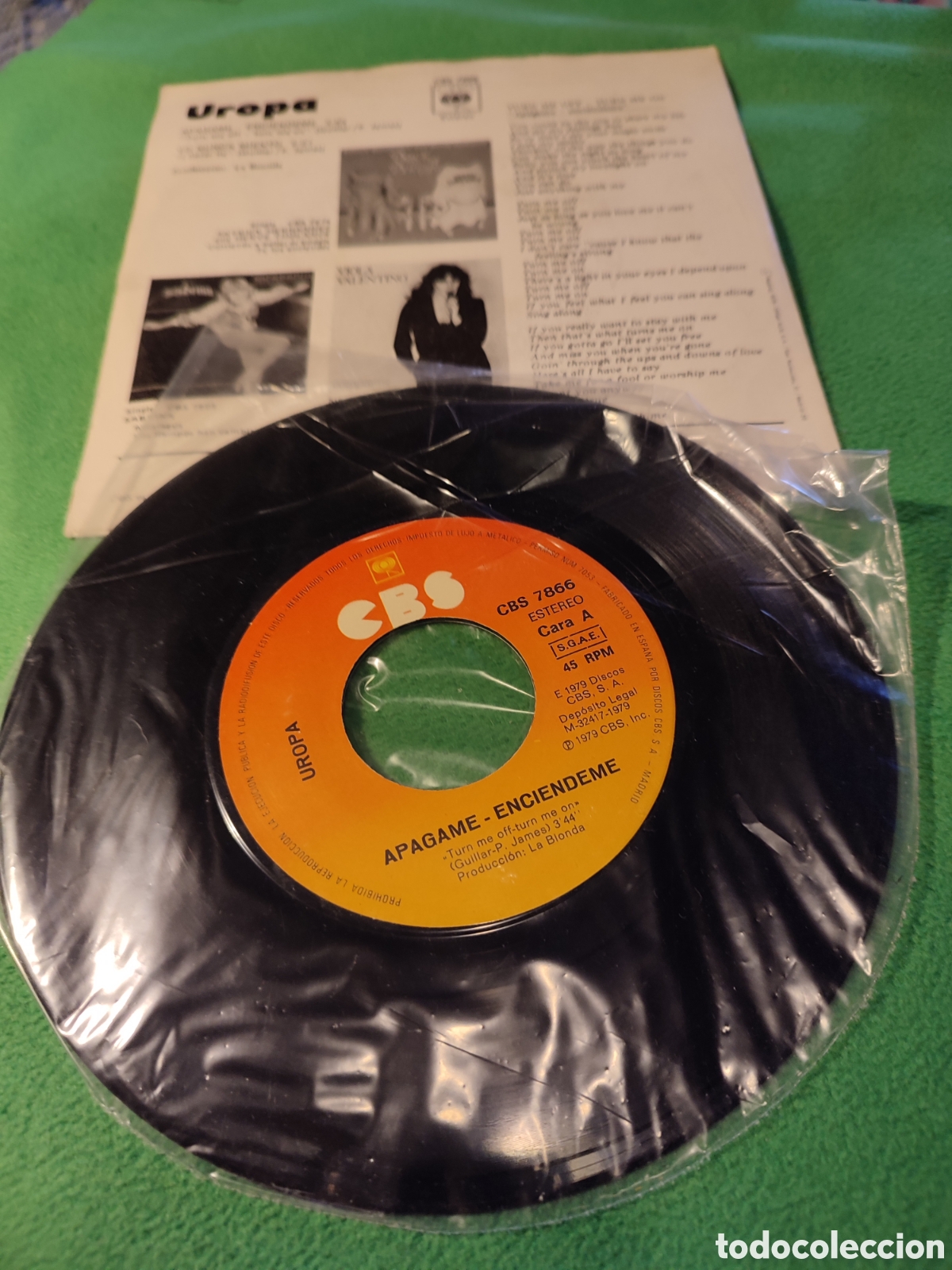 Discos de vinilo: Uropa - Apagame - Enci&eacute;ndeme - Foto 2