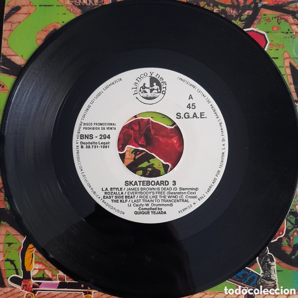 Discos de vinilo: Skateboard 3. Vinilo, 7&rdquo;, Single Sided, Promo - Foto 3