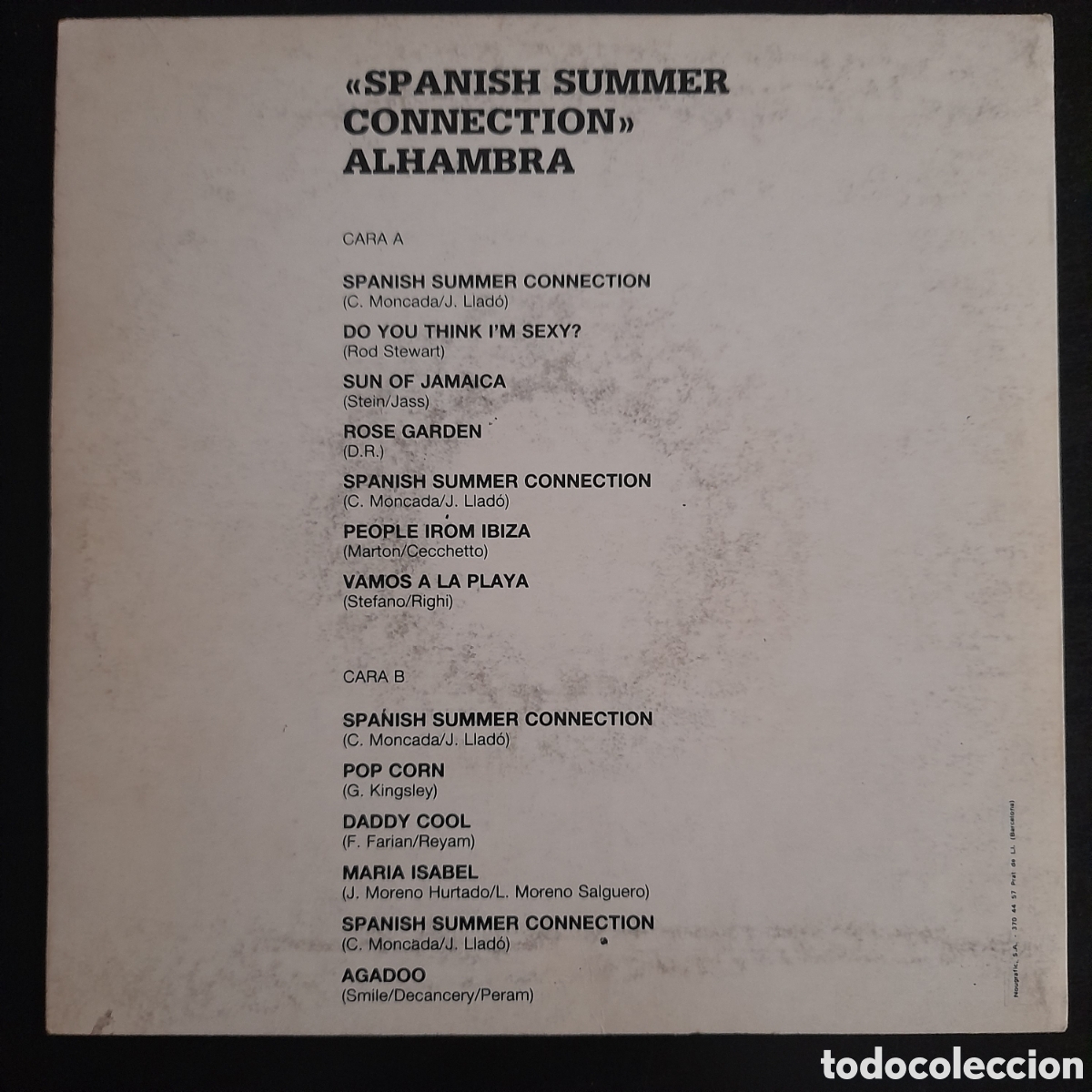 Discos de vinilo: Alhambra &ndash; Spanish Summer Connection. Vinilo, 7&rdquo;, Compilation, Mixed, Promo - Foto 2