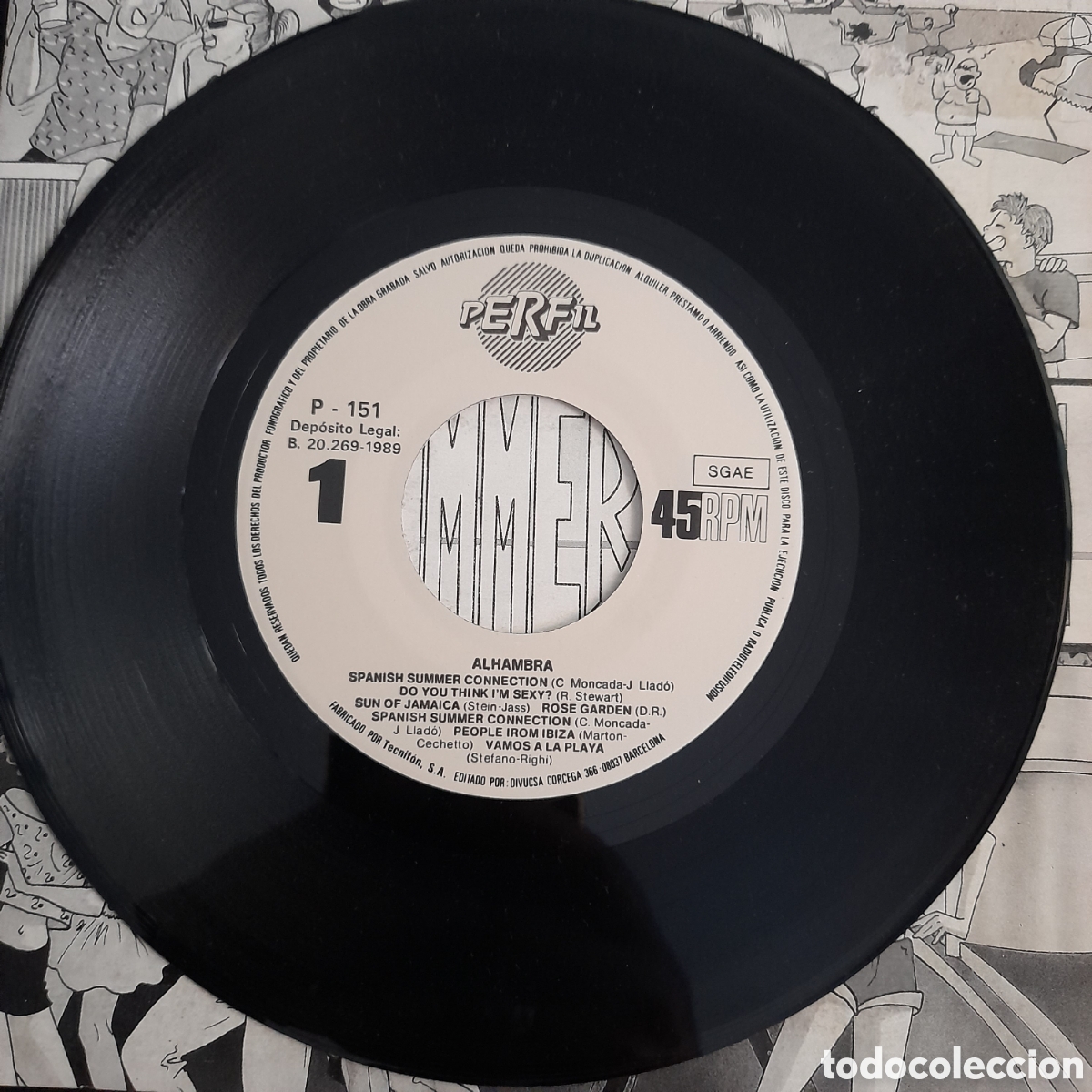 Discos de vinilo: Alhambra &ndash; Spanish Summer Connection. Vinilo, 7&rdquo;, Compilation, Mixed, Promo - Foto 3