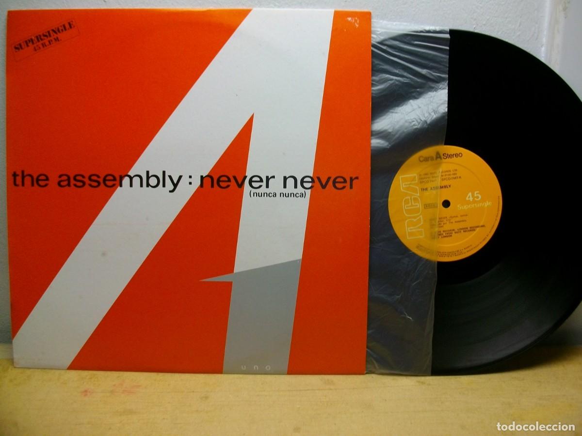 Discos de vinilo: The Assembly &ndash; Never Never = Nunca Nunca MAXI 45 LP - Foto 1