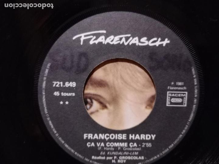 Discos de vinilo: Francoise Hardy - villegiature +ca va comeme ca - Foto 4