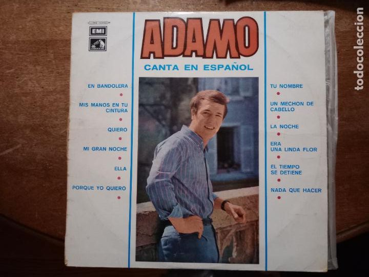 Discos de vinilo: Adamo canta en espa&ntilde;ol - Foto 1