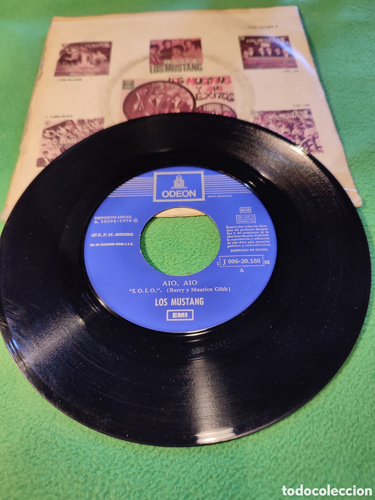 Discos de vinilo: Los Mustang - Aio Aio - Foto 2