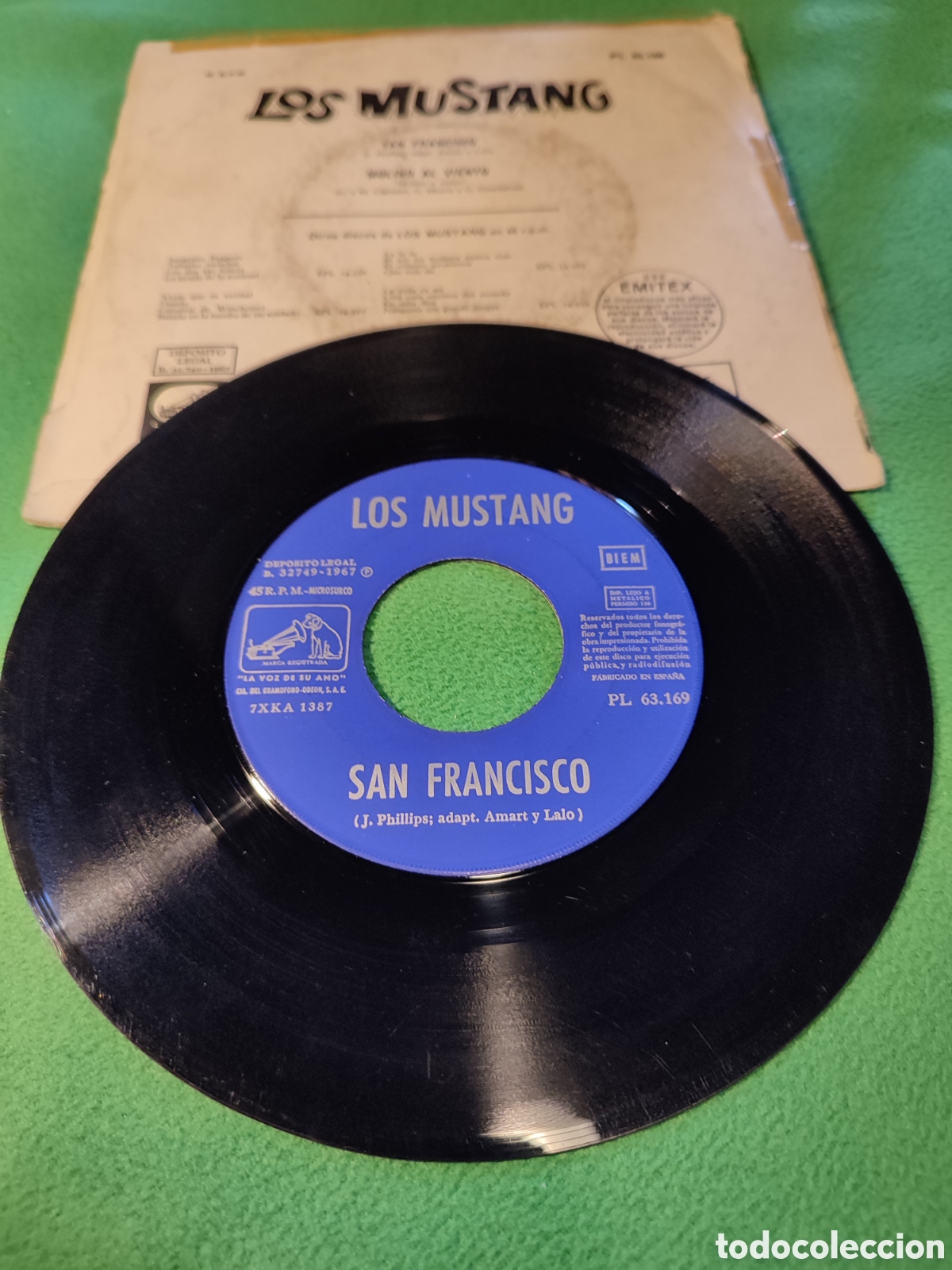 Discos de vinilo: Los Mustang - San Francisco - Foto 2