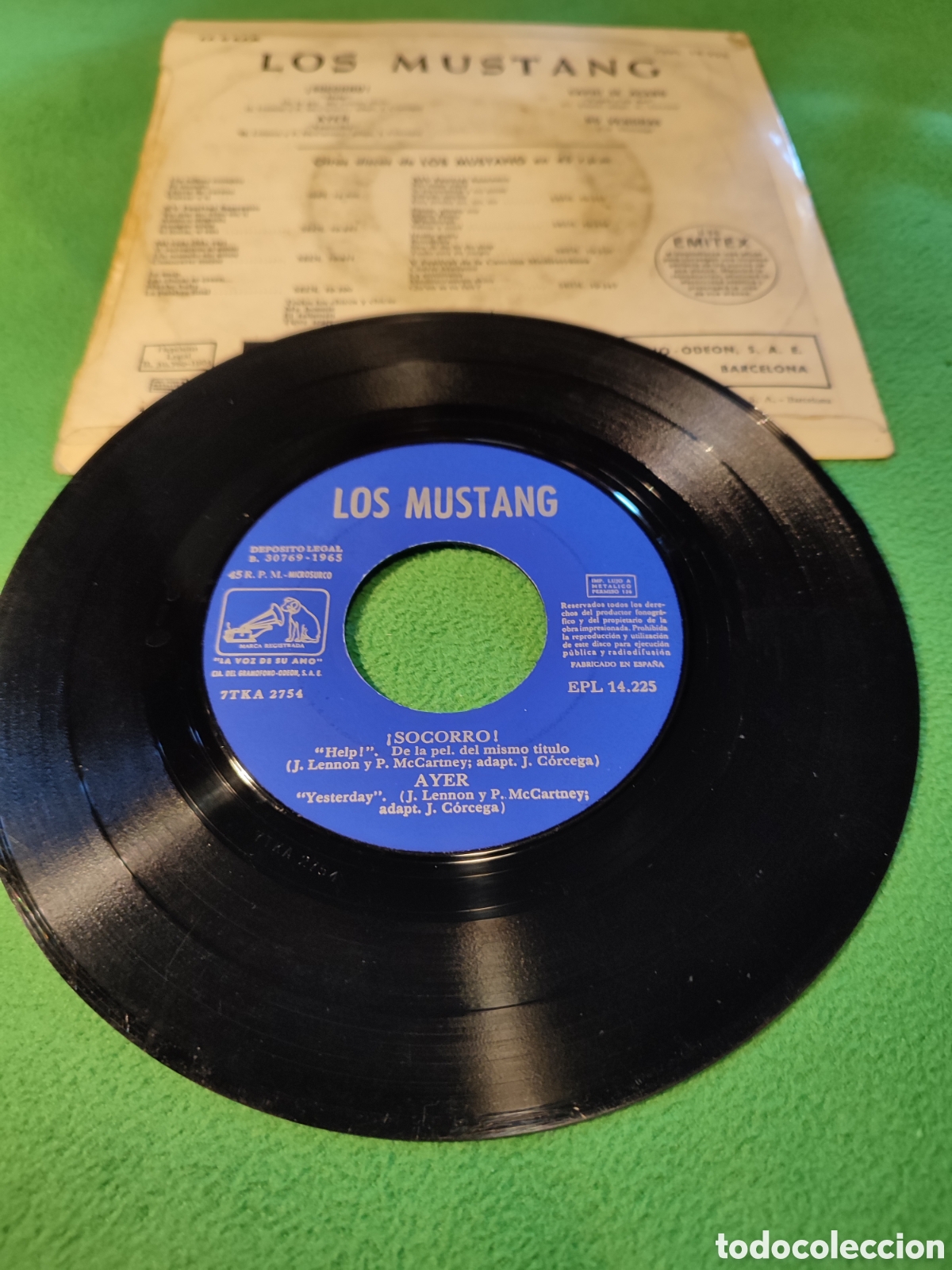 Discos de vinilo: Los Mustang - Socorro+ 3 - Foto 2