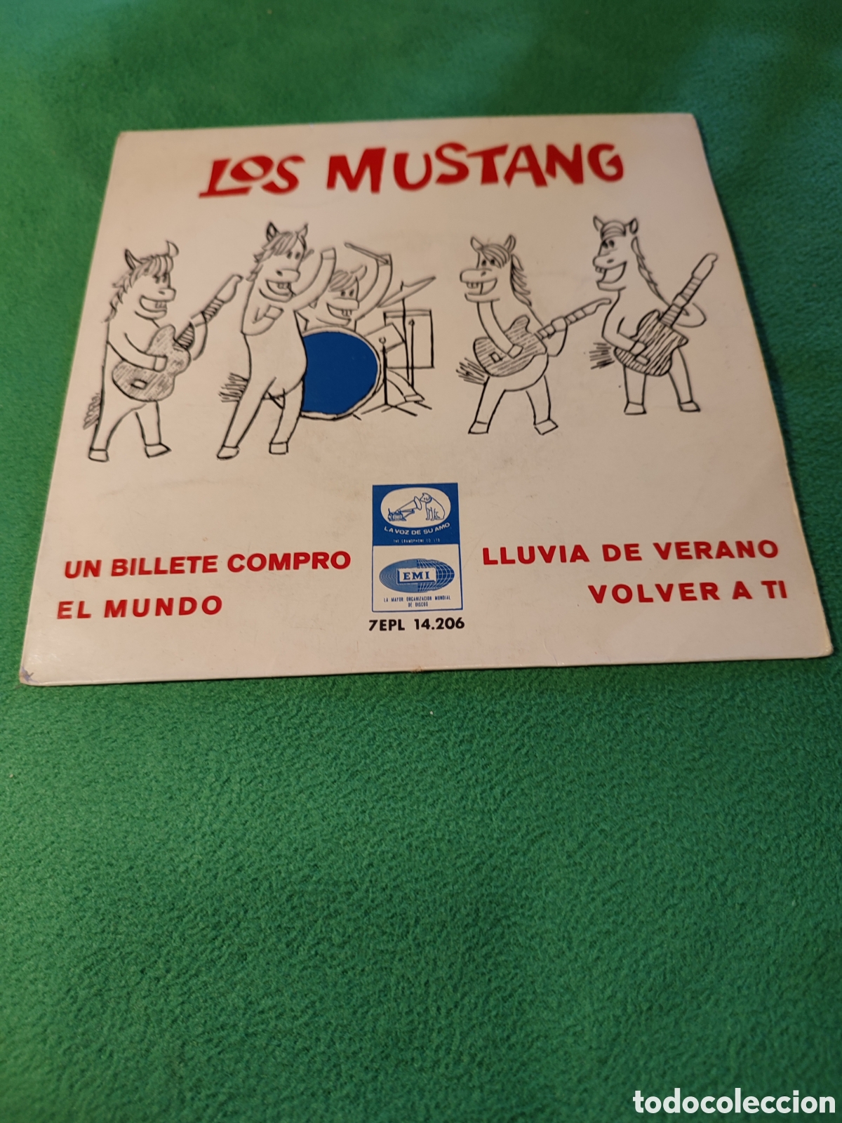 Discos de vinilo: Los Mustang - Un billete compr&oacute;+ 3 - Foto 1