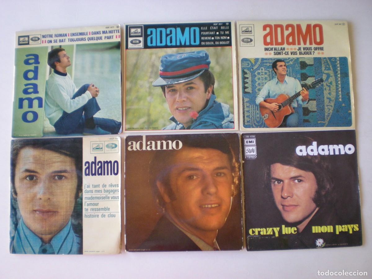 Discos de vinilo: ADAMO - LOTE 6 DISCOS EDICION FRANCESA - Foto 1