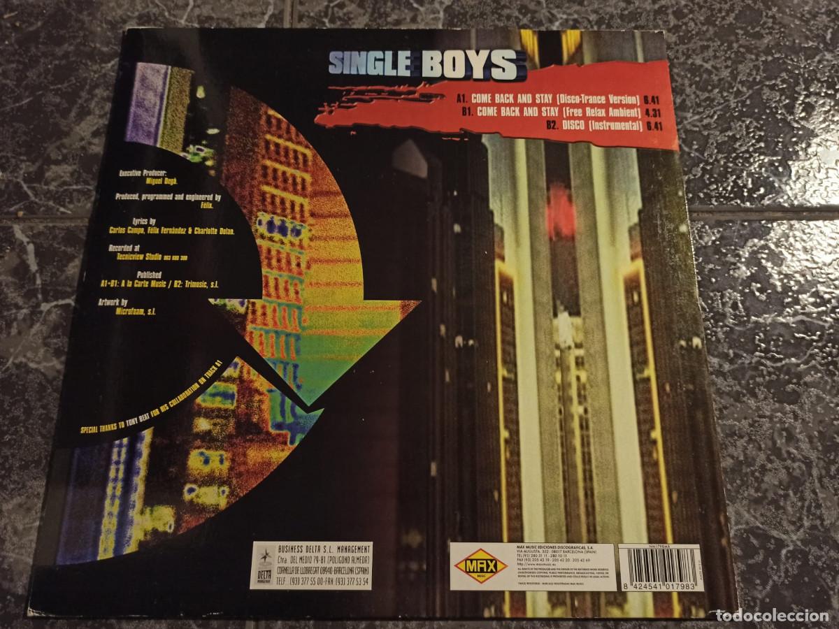 Discos de vinilo: Single Boys &lrm;&ndash; Come Back And Stay - Foto 2