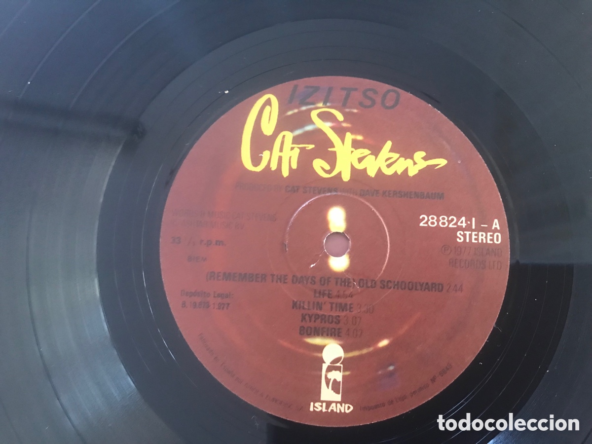 Discos de vinilo: Izitso. Cat Stevens. Portada abierta. Island - Foto 4
