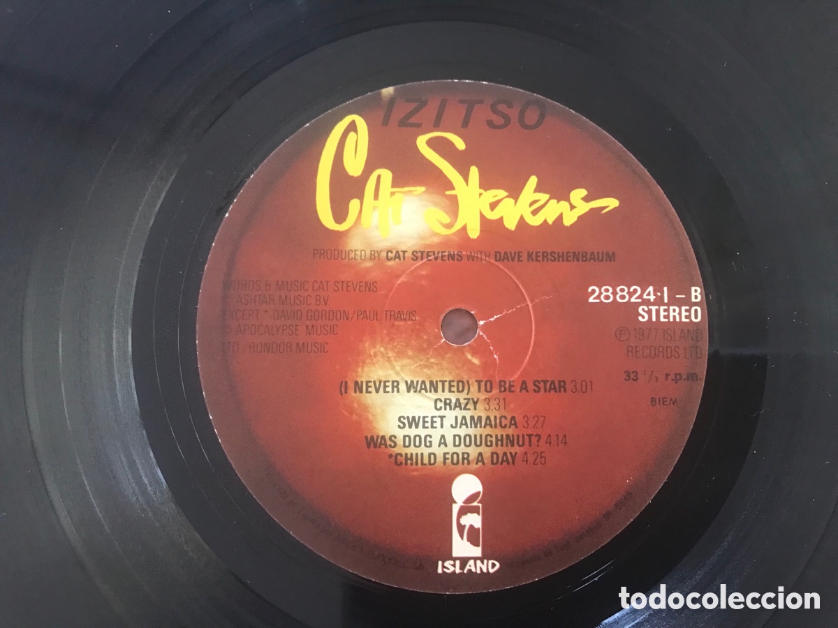 Discos de vinilo: Izitso. Cat Stevens. Portada abierta. Island - Foto 5