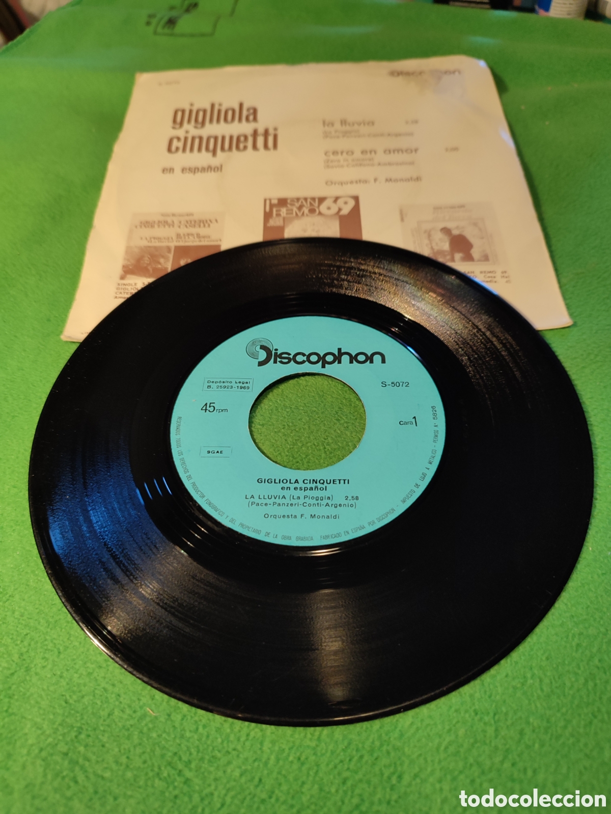 Discos de vinilo: Gigliola Cinquetti - La lluvia - Foto 2