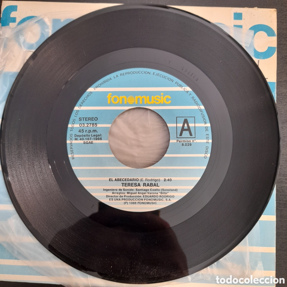 Discos de vinilo: Teresa Rabal &ndash; El Abecedario. Vinilo, 7&rdquo;, Single - Foto 3