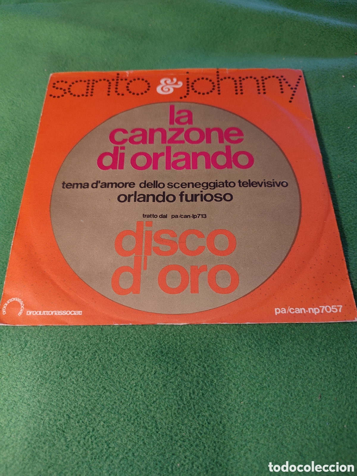 Discos de vinilo: Santo & Johnny - La Canzone di Orlando - Foto 1