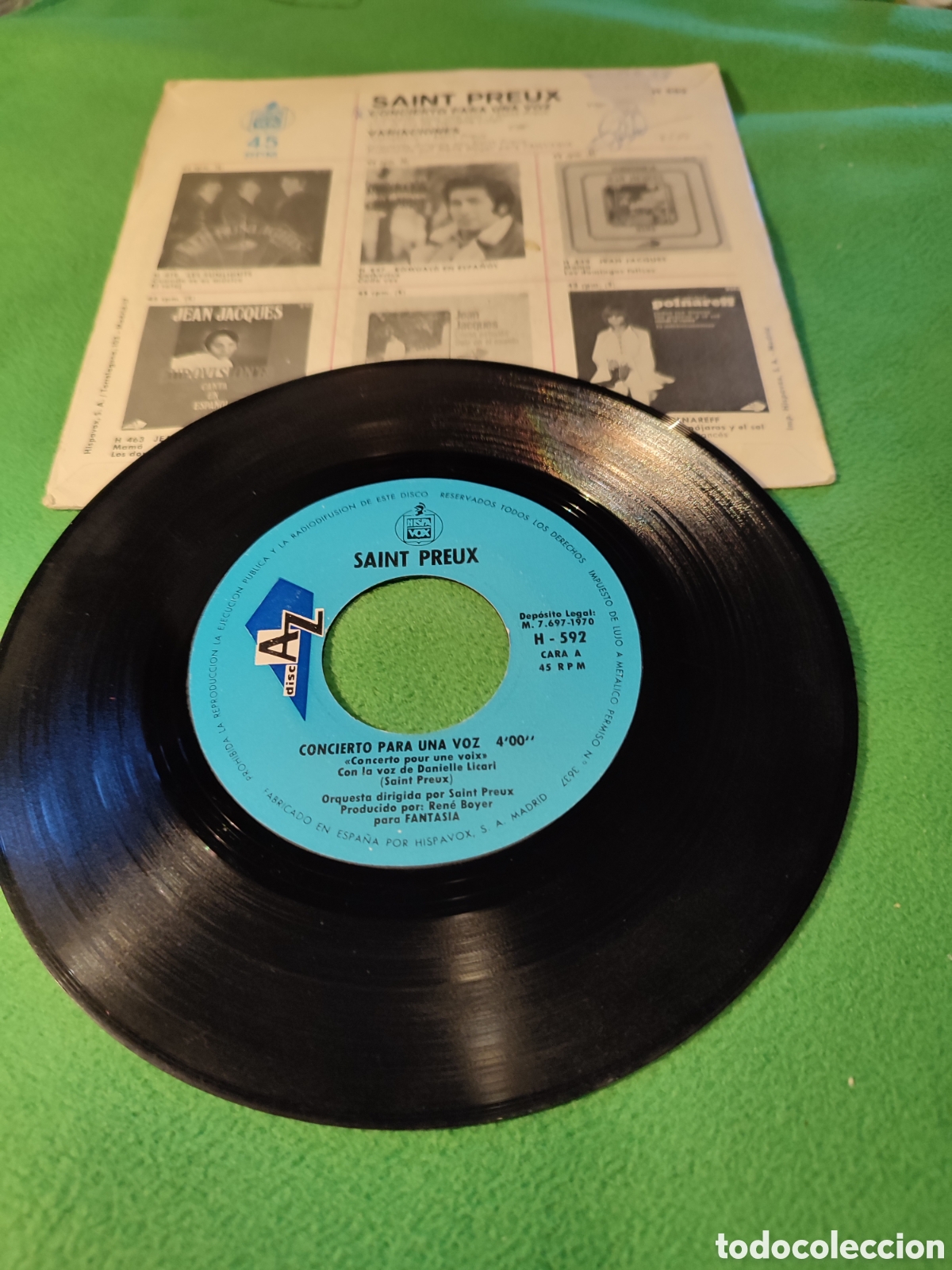 Discos de vinilo: Saint Preux - Concierto para una voz - Foto 2