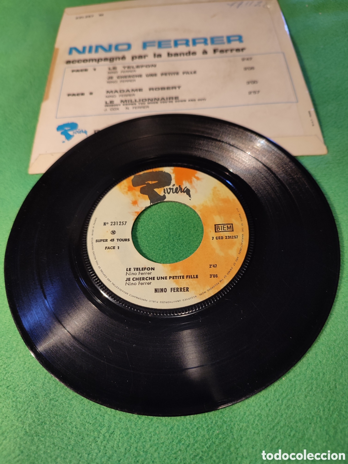 Discos de vinilo: Nino Ferrer - Le telefon + 3 - Foto 2
