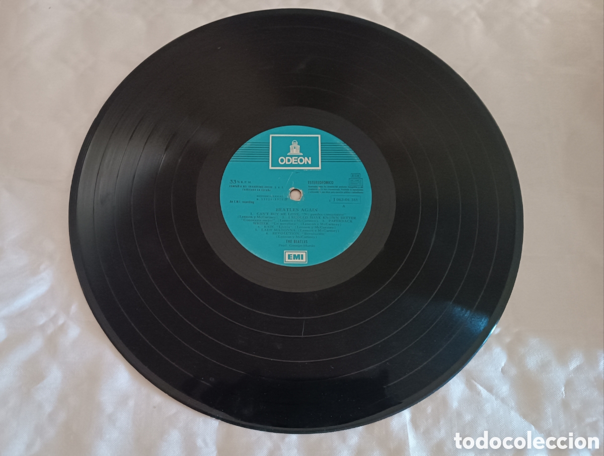 Discos de vinilo: THE BEATLES. AGAIN, 1970 Ode&oacute;n - Foto 3
