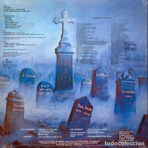 Discos de vinilo: Rick Saucedo &lrm;&ndash; Heaven Was Blue - 2xLP - Foto 2