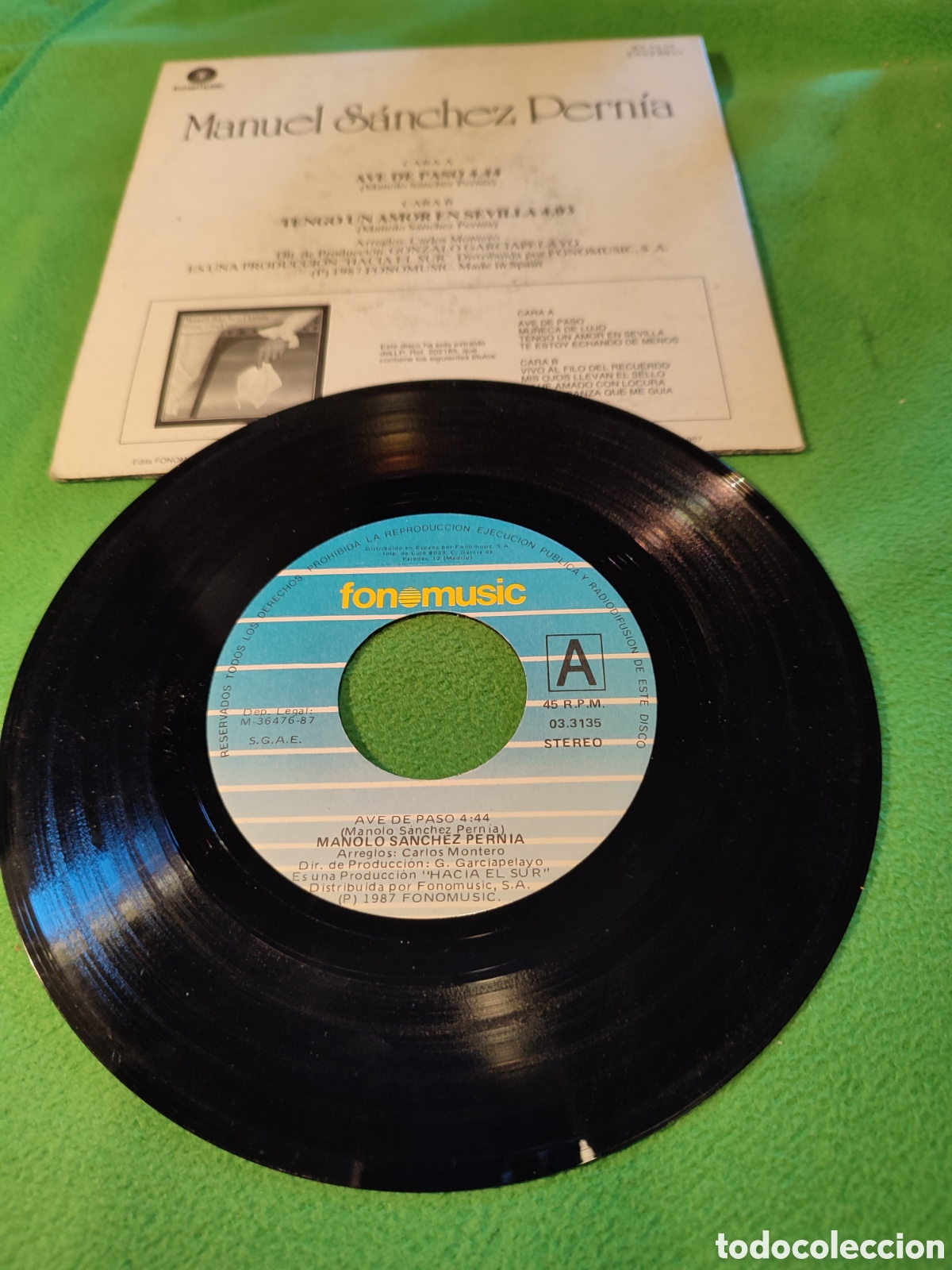 Discos de vinilo: Manuel S&aacute;nchez Pernia - Ave de paso - Foto 2