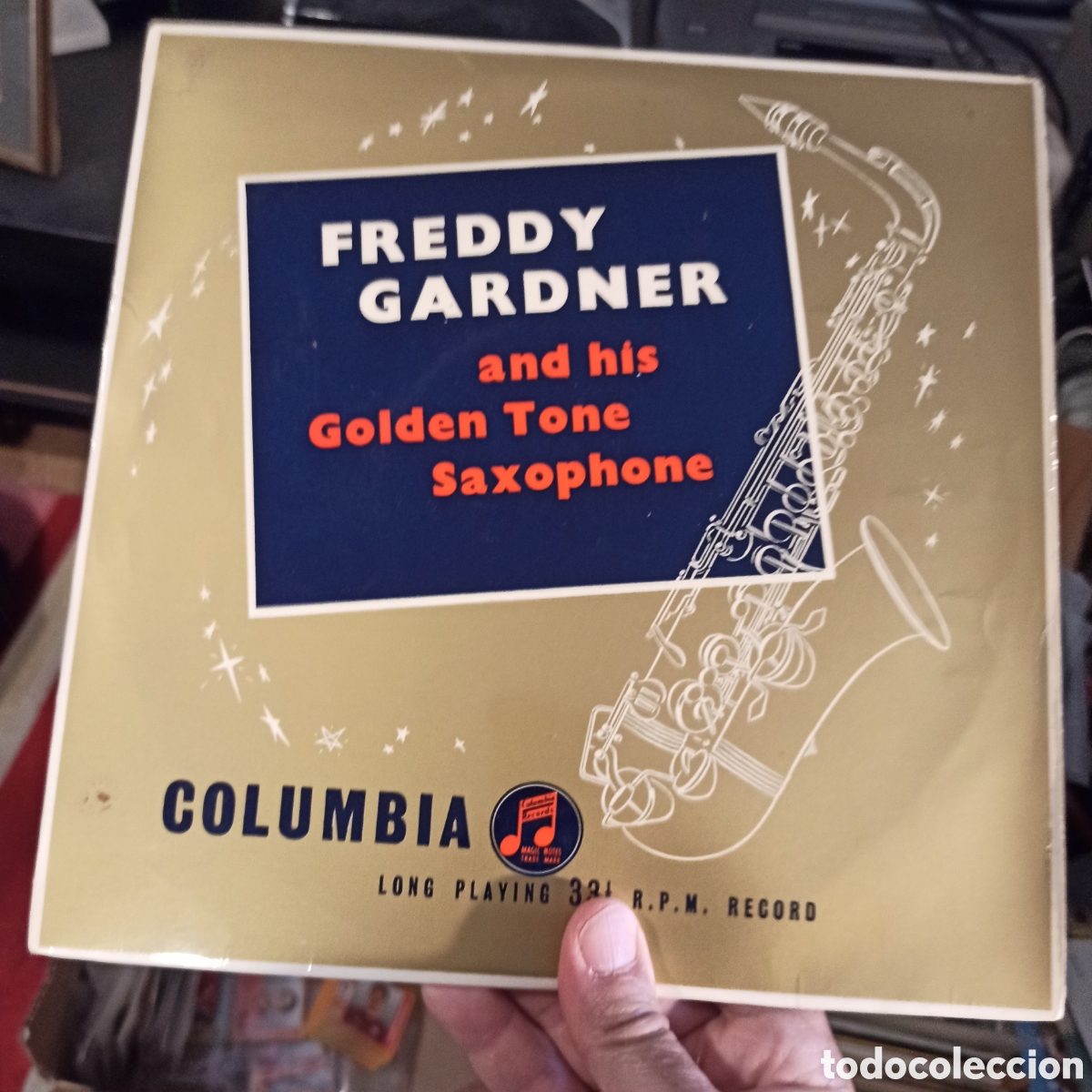 Discos de vinilo: Freddy Gardner &lrm;&ndash; Freddy Gardner And His Golden Tone Saxophone (10 Pulgadas)