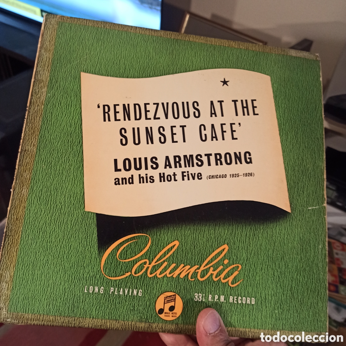 Discos de vinilo: Louis Armstrong And His Hot Five &ndash; Rendezvous At The Sunset Cafe (10 Pulgadas)