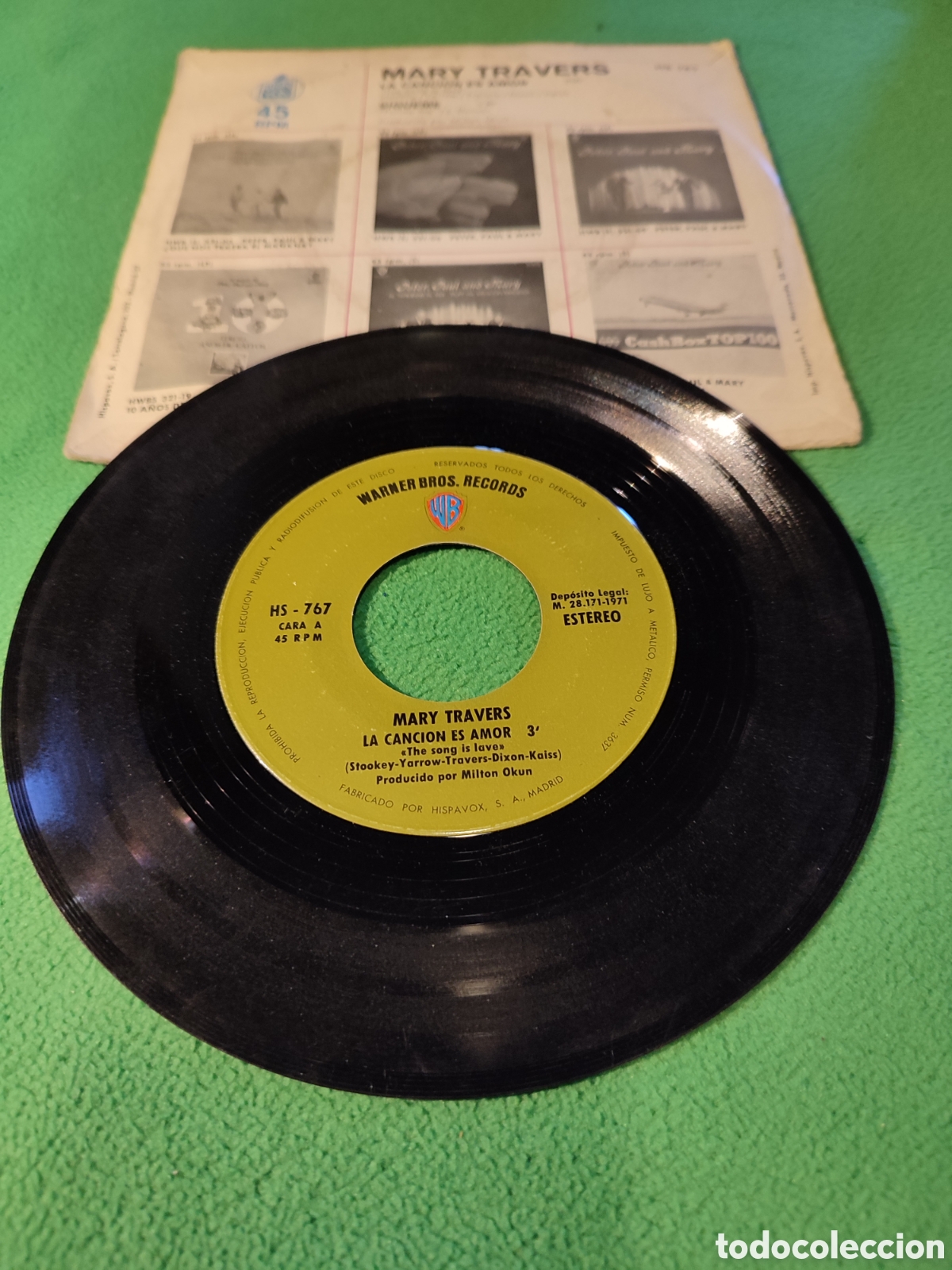 Discos de vinilo: Mary Travers - La canci&oacute;n es amor - Foto 2