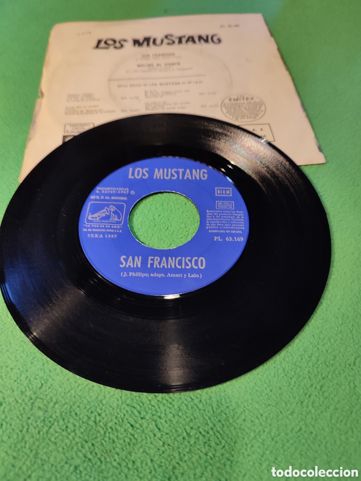 Discos de vinilo: Los Mustang - San Francisco - Foto 2