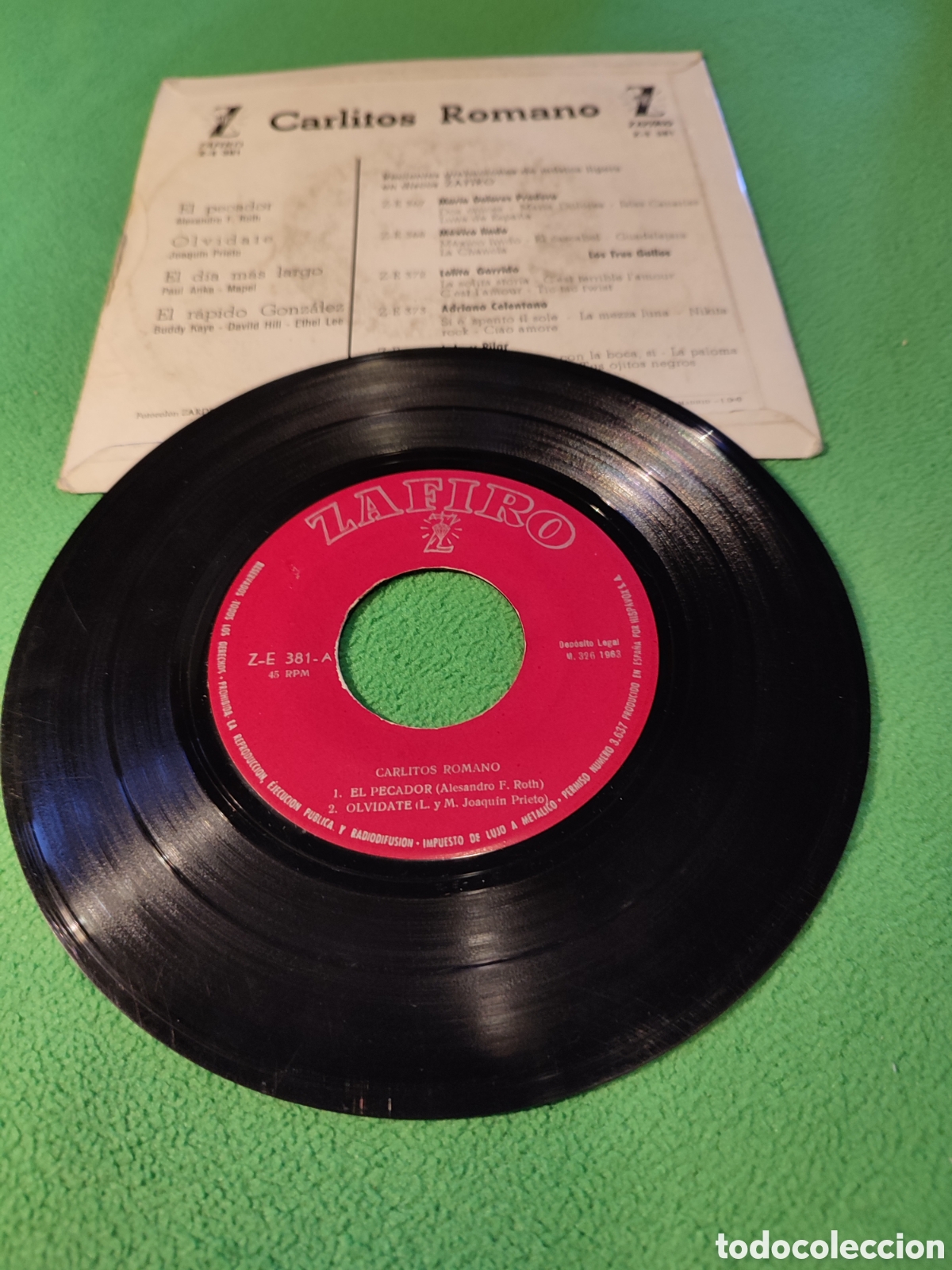 Discos de vinilo: Carlitos Romano - El pecador+ 3 - Foto 2