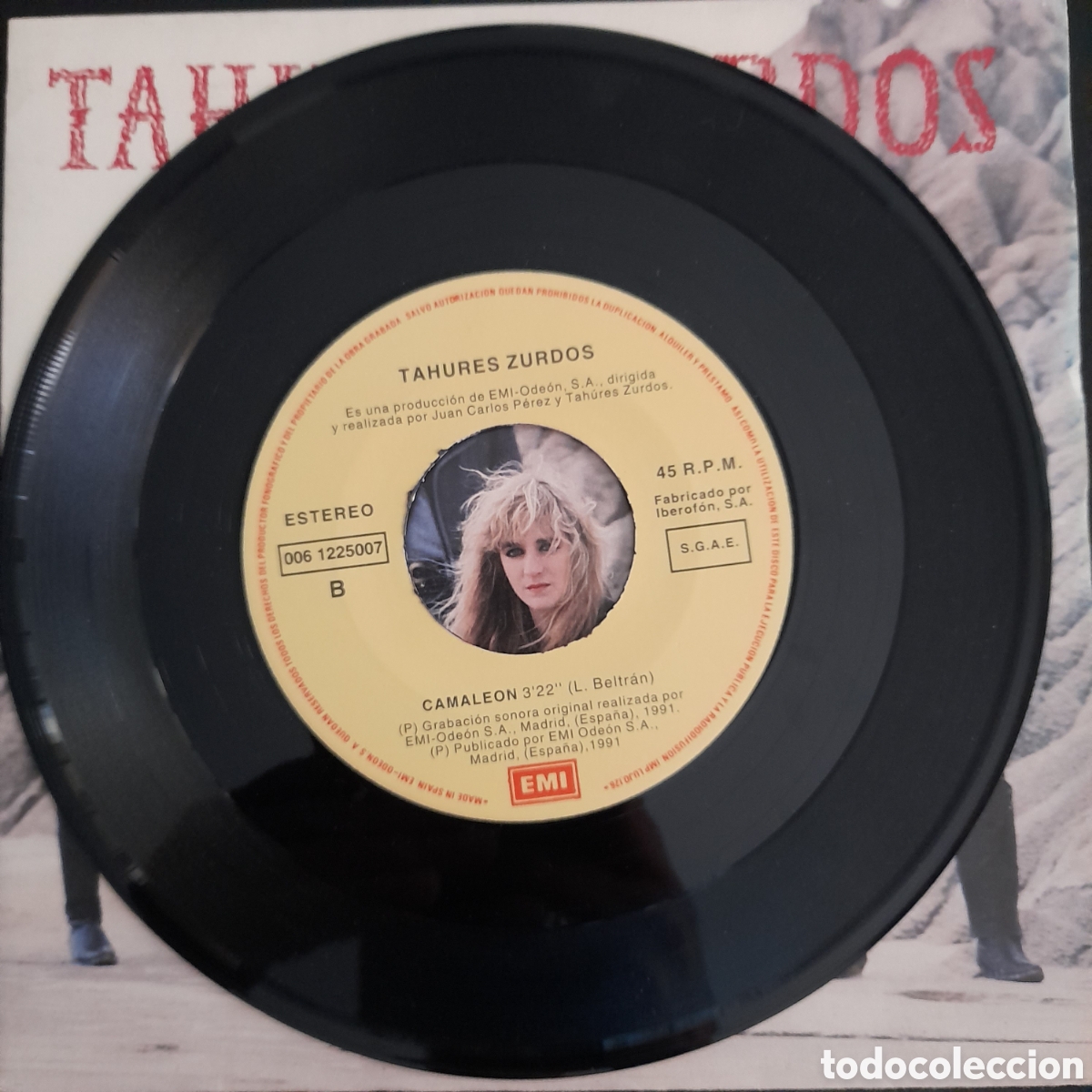 Discos de vinilo: Tah&uacute;res Zurdos &ndash; Afiladas Palabras. Vinilo, 7&rdquo;, Single - Foto 4