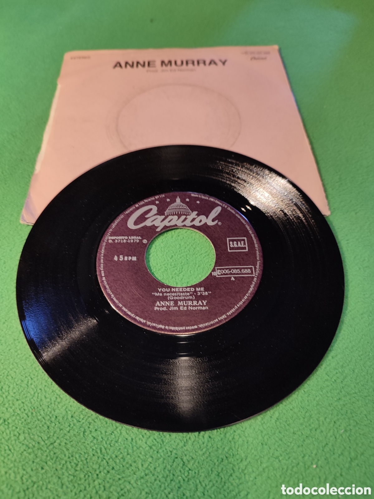 Discos de vinilo: Anne Murray - Me necesitaste - Foto 2