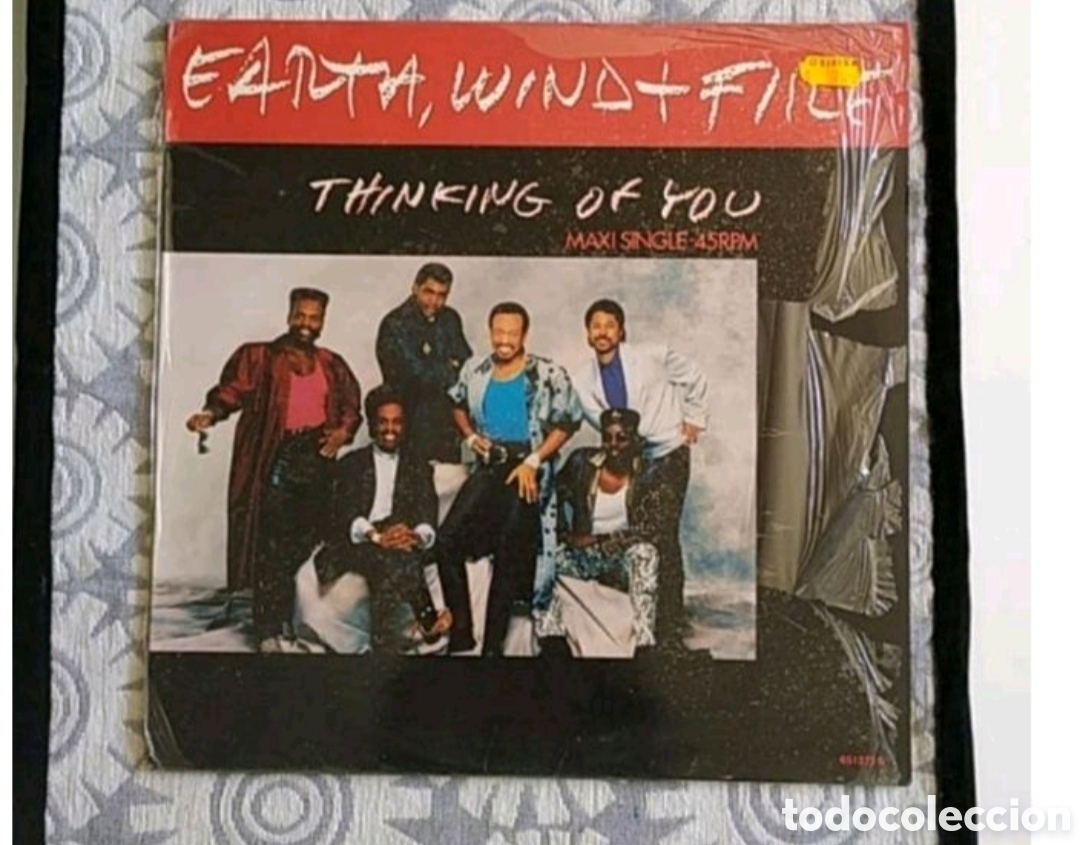 Discos de vinilo: Maxi single Earth, Wind & Fire. Thinking of you - Foto 1