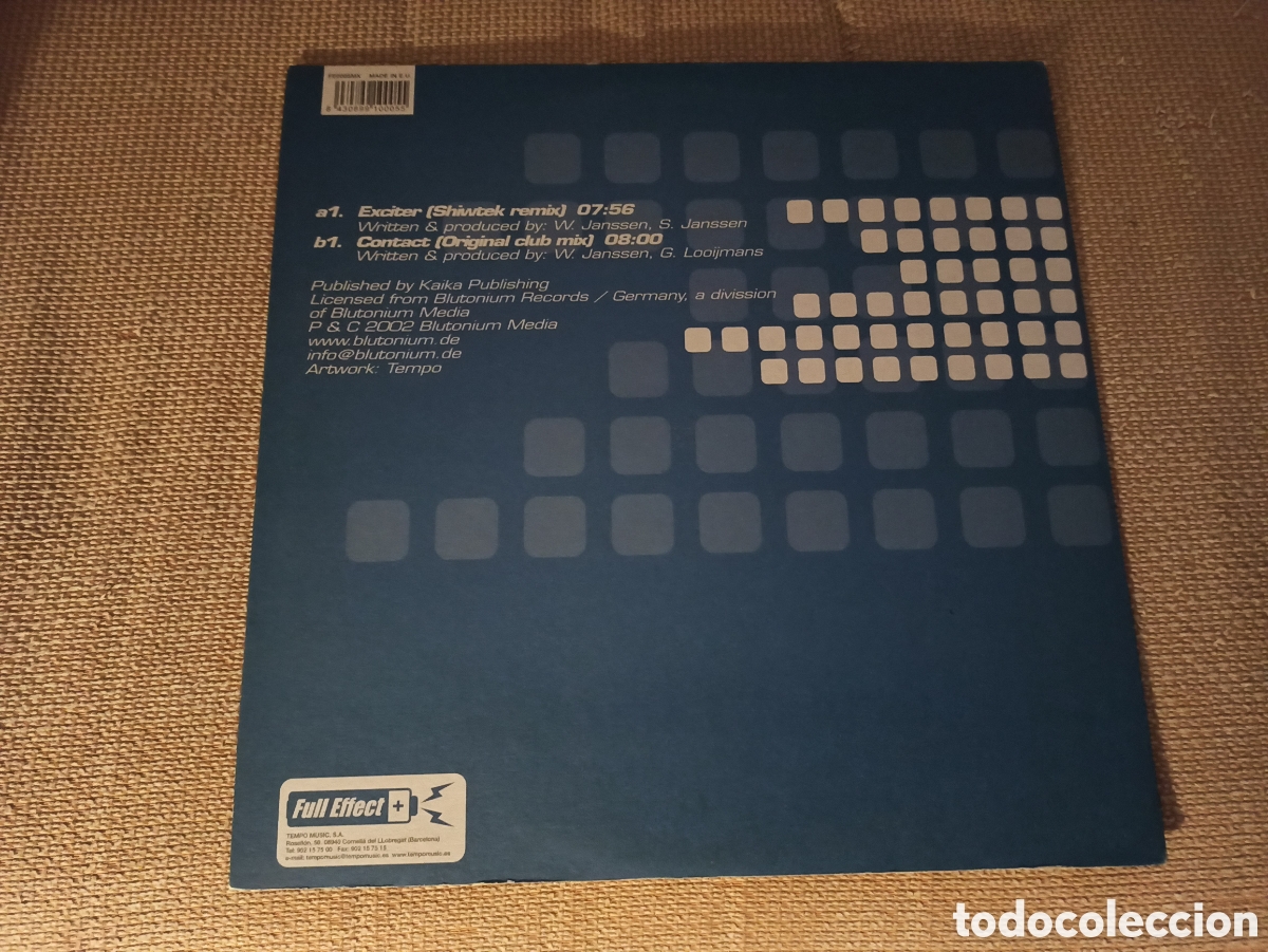 Discos de vinilo: Walt vs. Zero-Gi - Exciter / Contact (12&rdquo;) - Foto 2