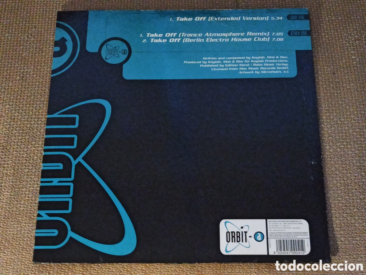 Discos de vinilo: Kaylab - Take Off (12&rdquo;) - Foto 2
