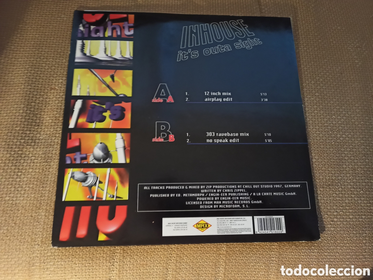Discos de vinilo: Inhouse - Its Outa Sight (12&rdquo;, Maxi) - Foto 2
