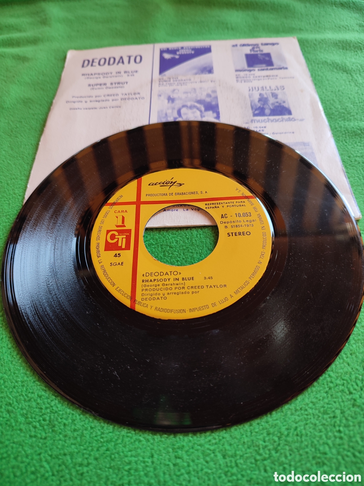 Discos de vinilo: Eumir Deodato -Rhapsody in blue - Foto 2