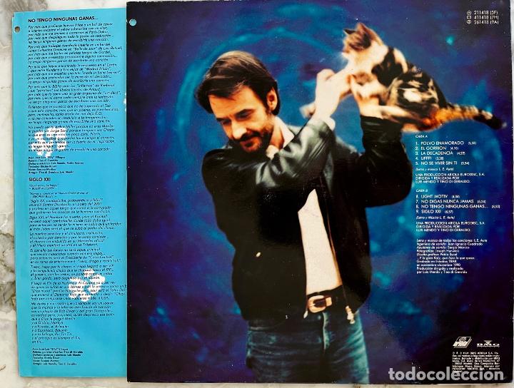 Discos de vinilo: LUIS EDUARDO AUTE, FFF. LP CON FUNDA INTERIOR LETRAS - Foto 2