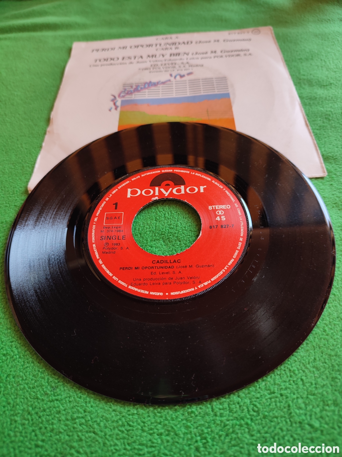 Discos de vinilo: Cadillac - Perd&iacute; mi oportunidad - Foto 2