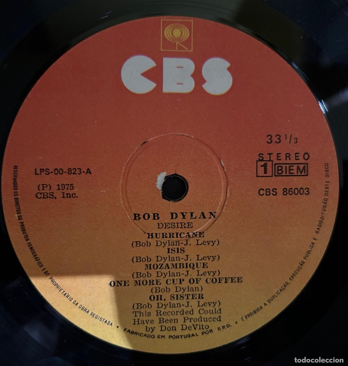 Discos de vinilo: Bob Dylan &lrm;&ndash; Desire. Estado. Vg + / Vg +. 1976 - Foto 3