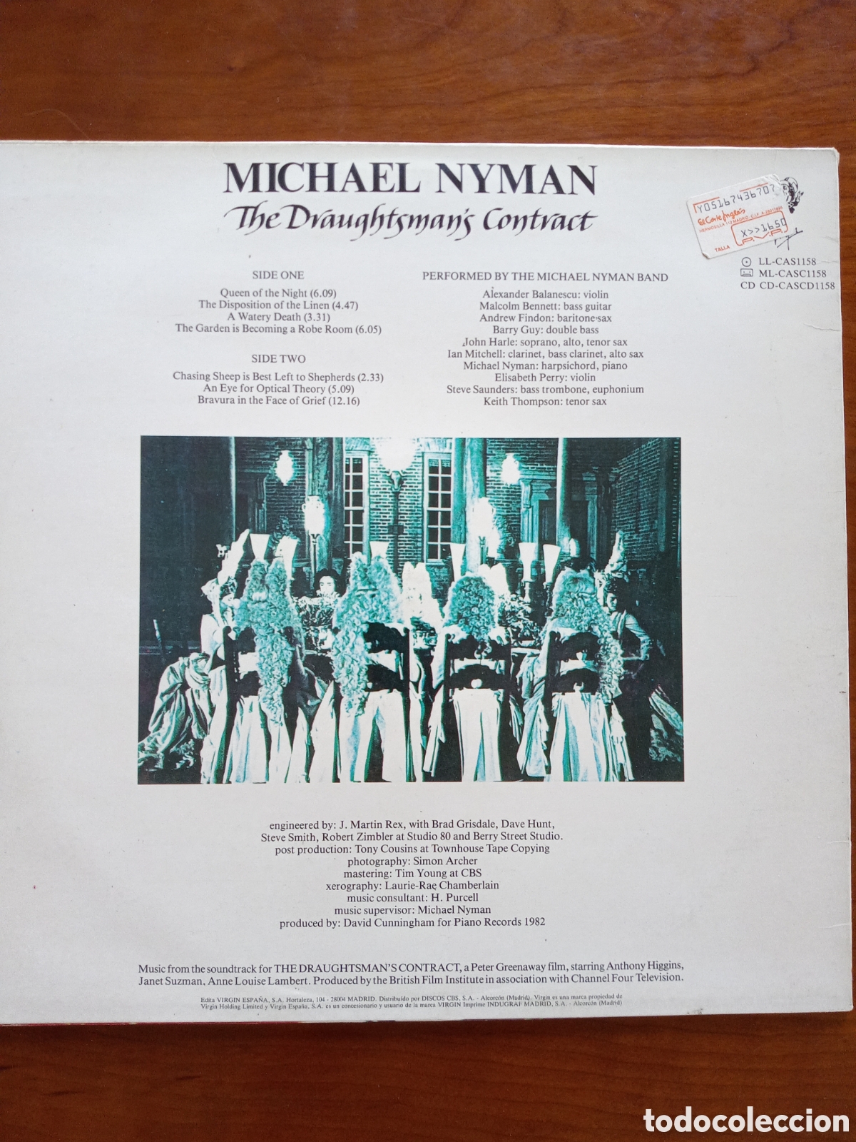 Discos de vinilo: MICHAEL NYMAN THE DRAUGHTSMANS CONTRACT 1982 - Foto 2