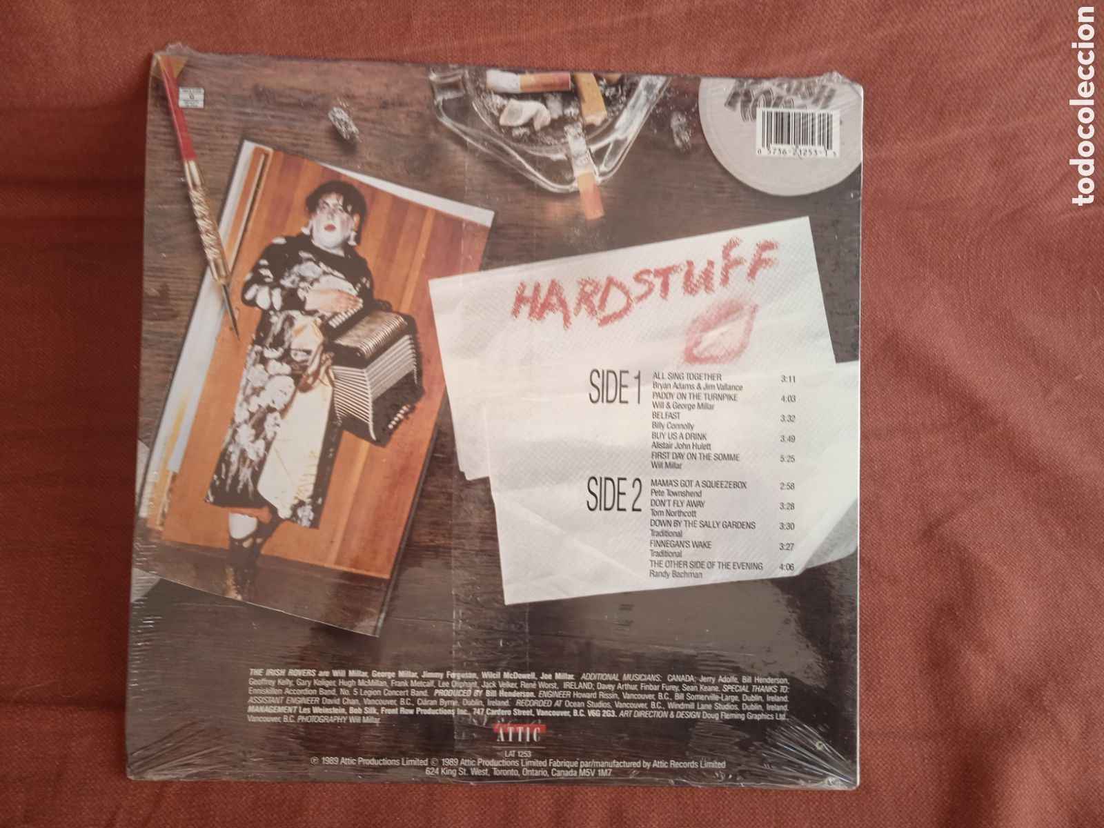 Discos de vinilo: THE IRISH ROVERS * HARDSTUFF (ATTIC LAT 1253) - Foto 2