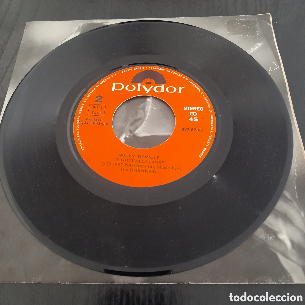 Discos de vinilo: Willy DeVille &ndash; Angel Eyes. Vinilo, 7&rdquo;, Single 1987 Espa&ntilde;a - Foto 4